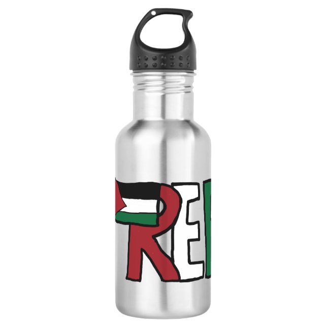 Botella De Agua Palestina Libre (Anverso)