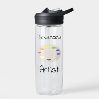 Botella De Agua Paleta de arte artístico personalizada
