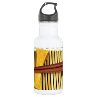 Botella De Agua Palillos de Sushi Sensei Maestros Madera Bambú
