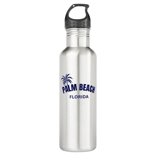 Botella De Agua Palm Beach Florida Water Bottle (Anverso)