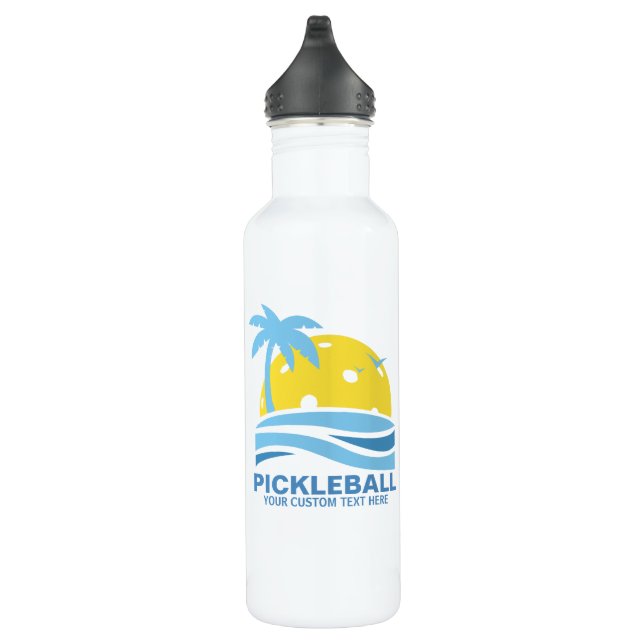 Botella De Agua Palm Tree Tropical De Baloncesto Salto Personaliza (Derecha)