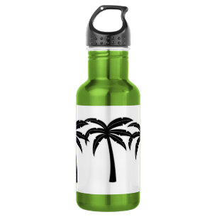 Botella De Agua Palmeras Tropicales