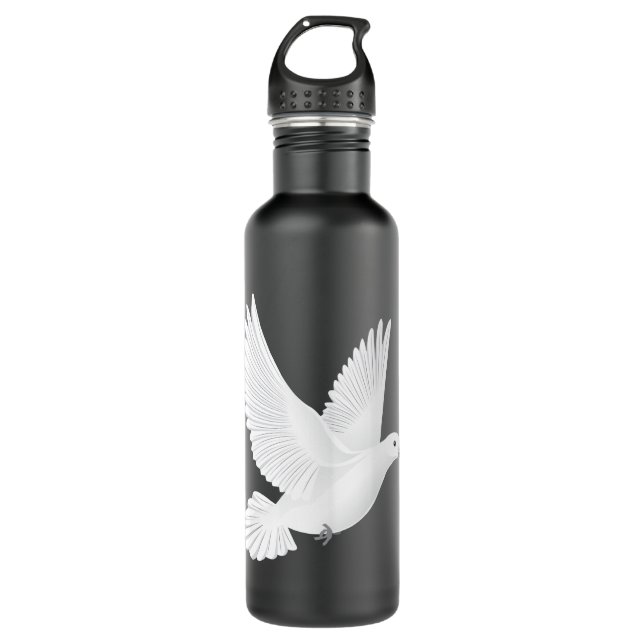 Botella De Agua Paloma blanca (Anverso)