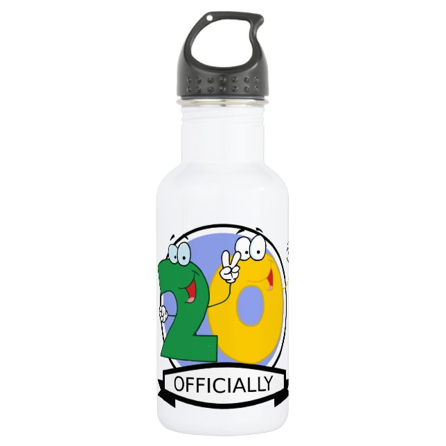 Botella De Agua Pancarta oficial de cumpleaños 20 (Anverso)