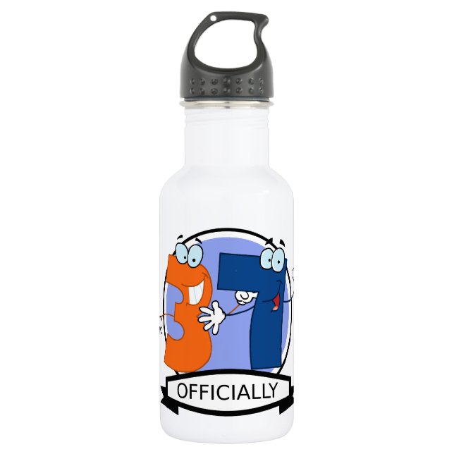 Botella De Agua Pancarta oficial de cumpleaños 37 (Anverso)