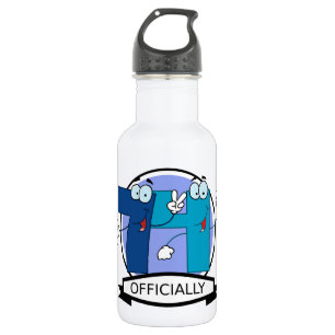 Botella De Agua Pancarta oficial de cumpleaños 74