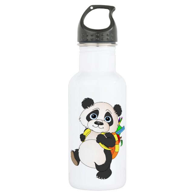 Botella De Agua Panda Bear con mochila (Anverso)