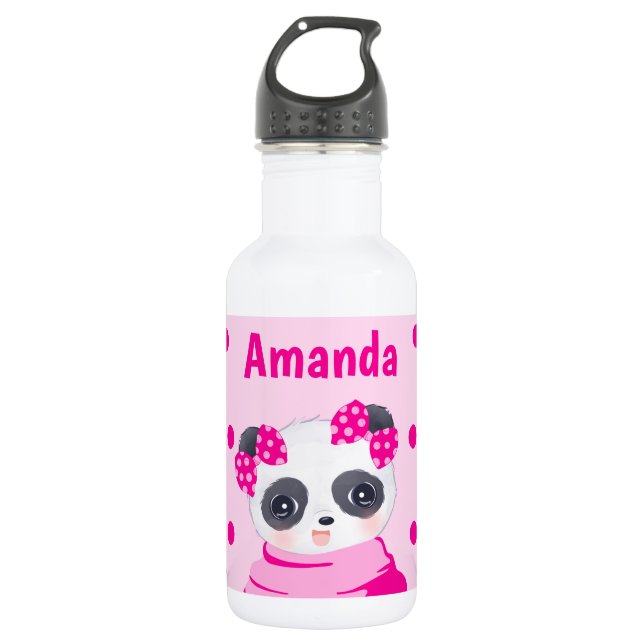 Botella De Agua Panda Chica Pink (Anverso)