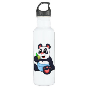 Botella De Agua Panda como bebé con bambú