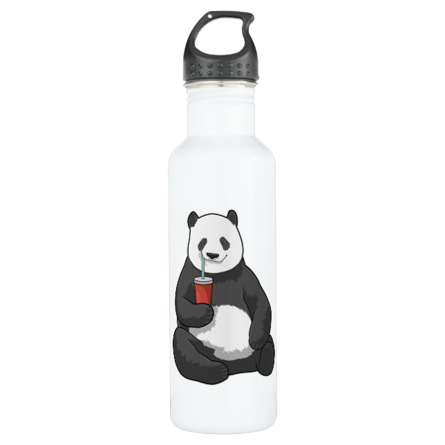 Botella De Agua Panda con bebida (Anverso)