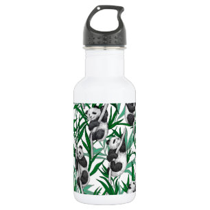 Botella De Agua Panda cubs on