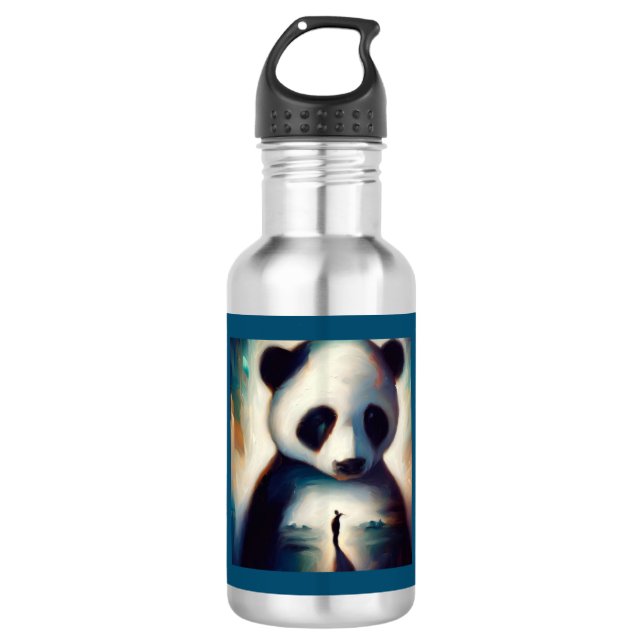 Botella De Agua Panda de animales espirituales 1 (Anverso)