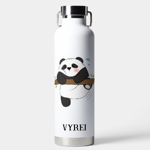 Botella De Agua Panda de escalada cúpula Doble cara Delantera