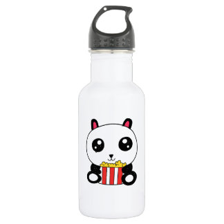 Botella De Agua Panda de palomitas de maíz