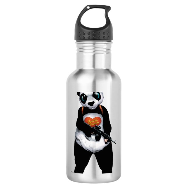 Botella De Agua Panda del pelotón el | del suicidio (Anverso)