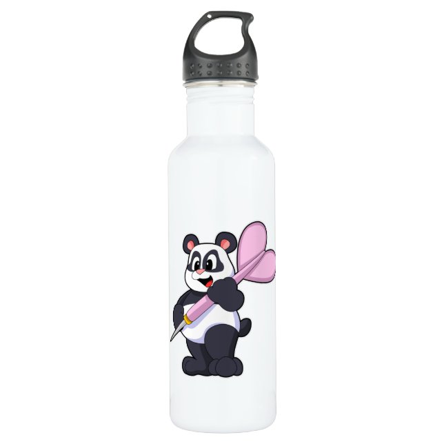 Botella De Agua Panda en Darts con Dart (Anverso)