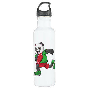 Botella De Agua Panda en el fútbol con equipo