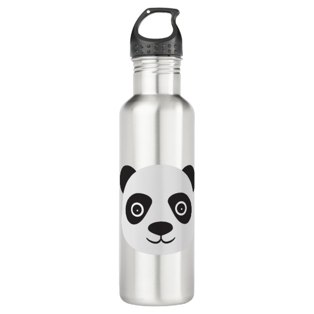 Botella De Agua Panda Face Oso Blanco y Negro (Anverso)