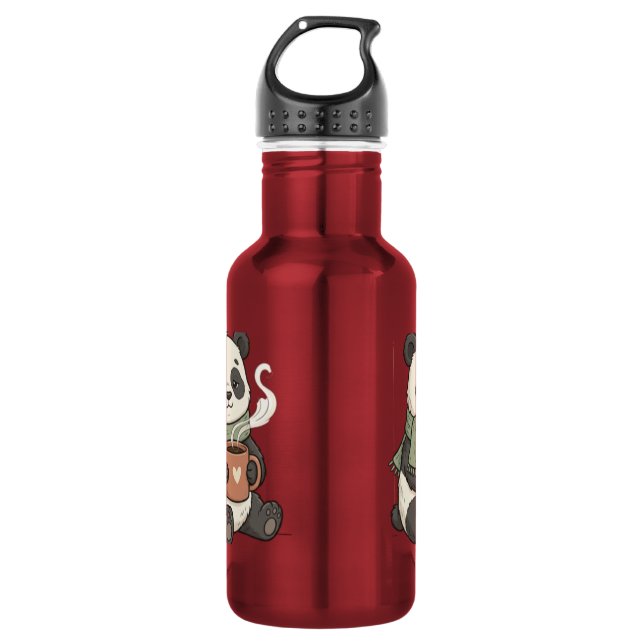 Botella De Agua Panda Mignon - Illustration Animal Café  (Anverso)