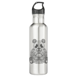 Botella De Agua Panda tribal inspirada
