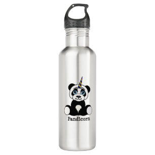 Botella De Agua Panda unicornio