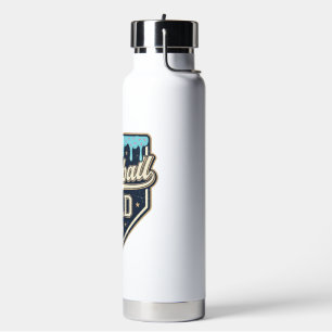 Botella De Agua Papá de béisbol placa de home goteante vector vint