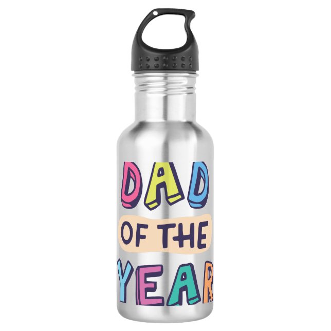 Botella De Agua Papá del año (Anverso)