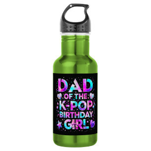 Botella De Agua Papá del cumpleaños de K-Pop música coreana