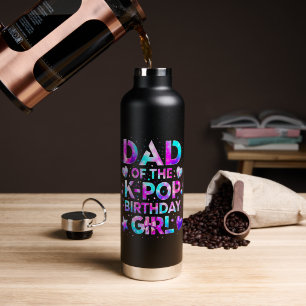 Botella De Agua Papá del cumpleaños de K-Pop música coreana