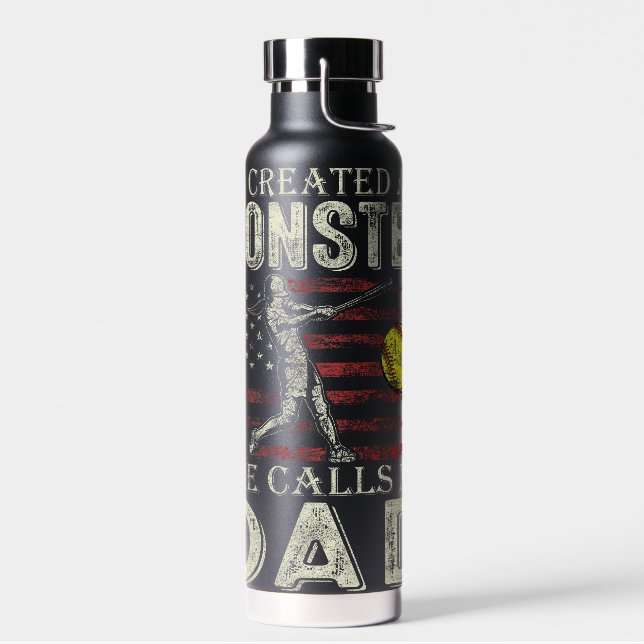 Botella De Agua Papá del Sóftbol (Izquierdo)