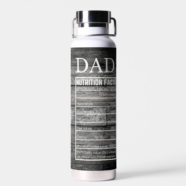 Botella De Agua Papá: El Modelo De Rol Final (Atrás)