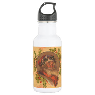 Botella De Agua Papá Noel Leyendecker Antiguo Victoriano