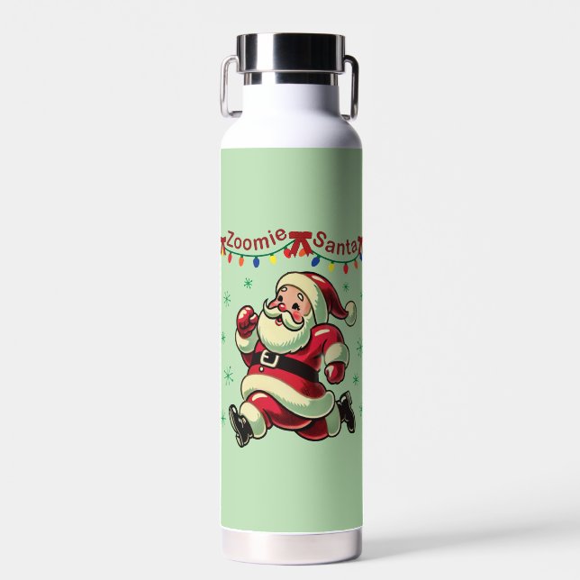 Botella De Agua Papá Noel Zoomie Navidad (Delantero)