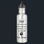 Botella De Agua Papá perro lindo - Chiste del Día del Padre gracio<br><div class="desc">Sorprende a papá este Día del Padre con esta botella de agua de papá de perro super lindo. Papá... Me encanta cómo ni siquiera tenemos que decir en voz alta que soy tu hijo favorito . Personalice la foto y el nombre del Mascota favorito de Dog Dad . Papá perro...</div>