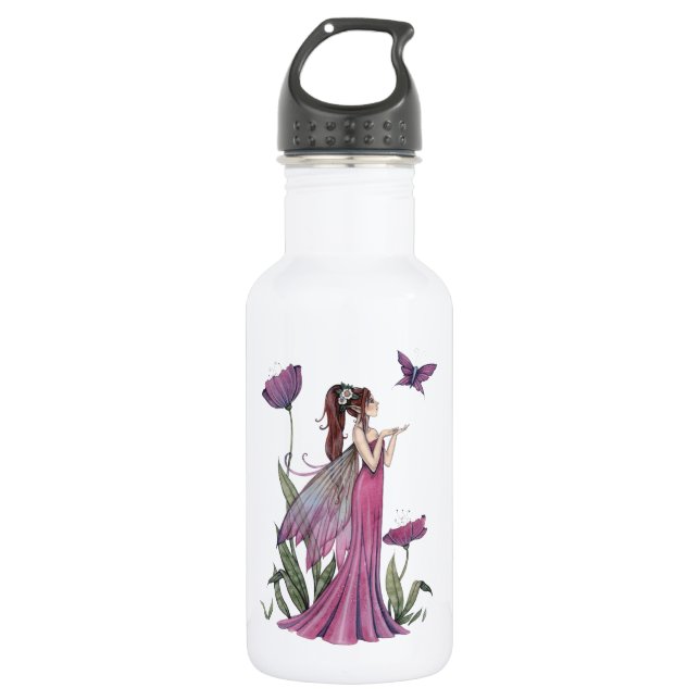 Botella De Agua Papas de Amethyst Purple Fairy y Butterfly (Anverso)