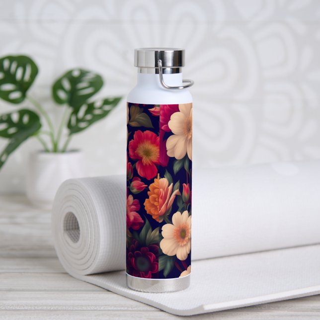 Botella De Agua Papel de pared con motivos florales (Yoga)