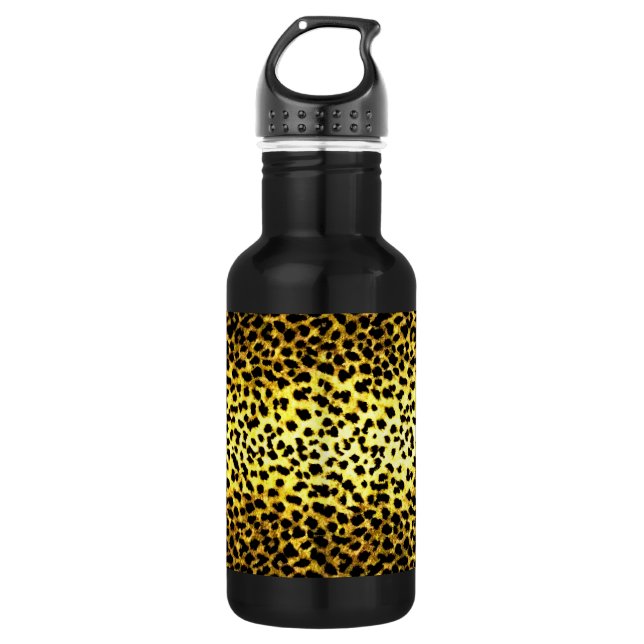 Botella De Agua Papel pintado con estampado de leopardo (Anverso)