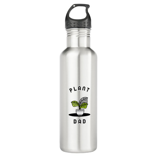 Botella De Agua Papi de planta (Anverso)