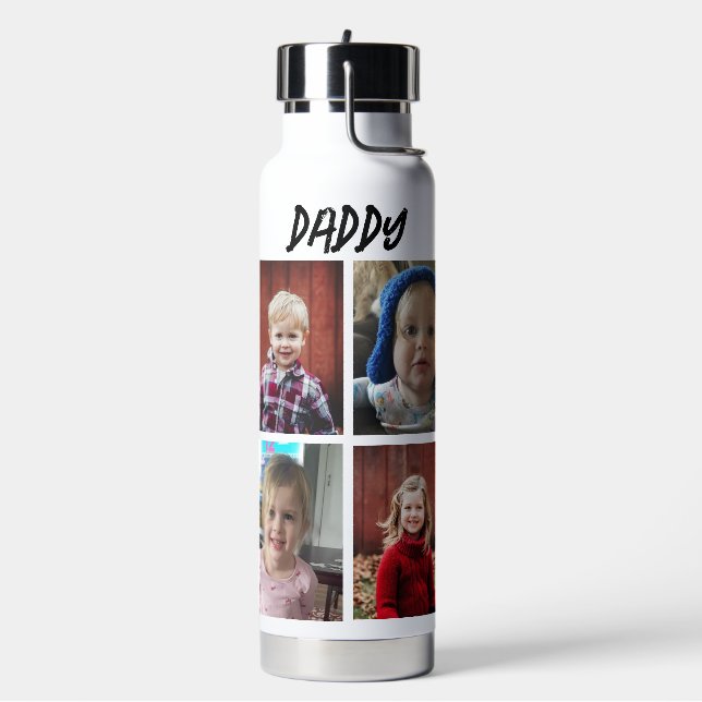 Botella De Agua Papi personalizado | Fotos infantiles (Izquierda)