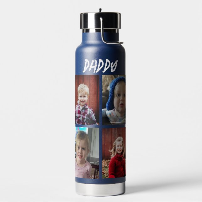 Botella De Agua Papi personalizado | Fotos infantiles (Izquierda)