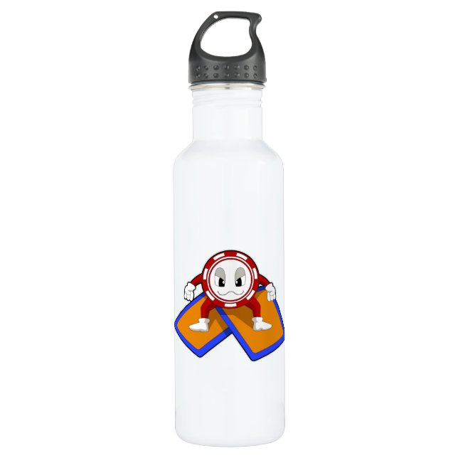 Botella De Agua Paquetes de póquer con tarjetas de póker (Anverso)