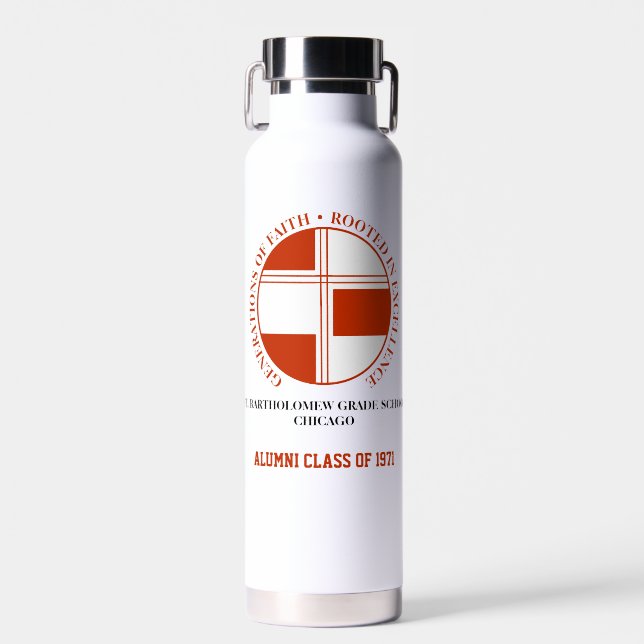 Botella de agua para alumnos de la escuela de grad (Delantero)