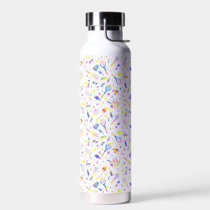 Botella de agua para amante del tenis