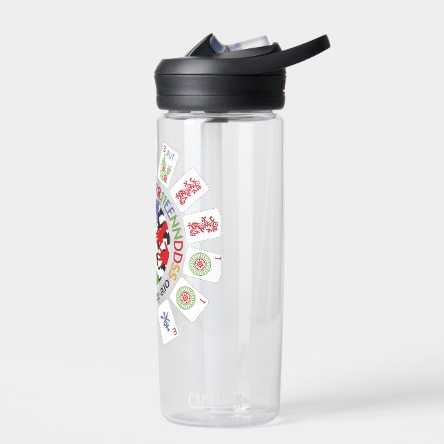 Botella de agua para amigos del Mah Jongg (Izquierdo)