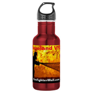 Botella de agua para bomberos, acero inoxidable