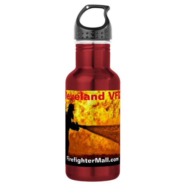 Botella de agua para bomberos, acero inoxidable (Anverso)