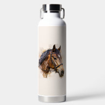 Botella de agua para caballo