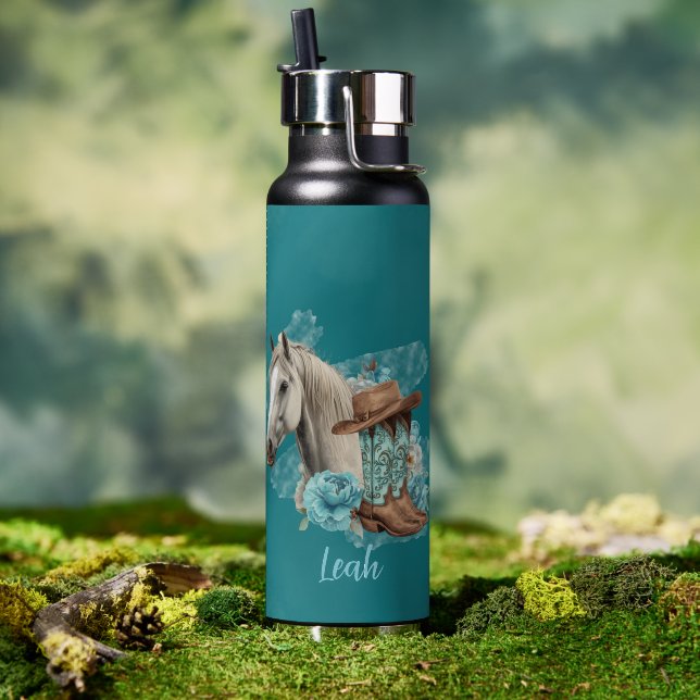 Botella de agua para caballo del oeste (Al aire libre (girado))