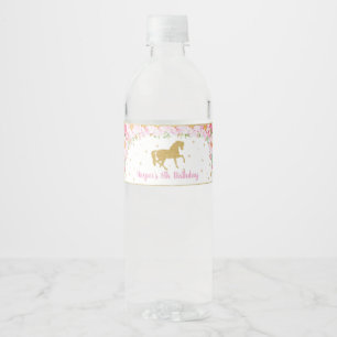 Botella de agua para caballos Pegatinas etiquetas 