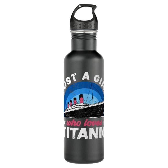 Botella De Agua Para Chicas que solo aman el RMS Titanic (Anverso)